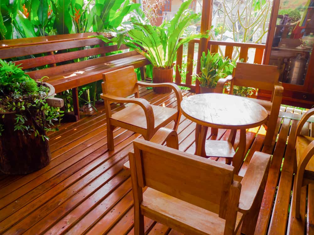 wooden dining table set for family