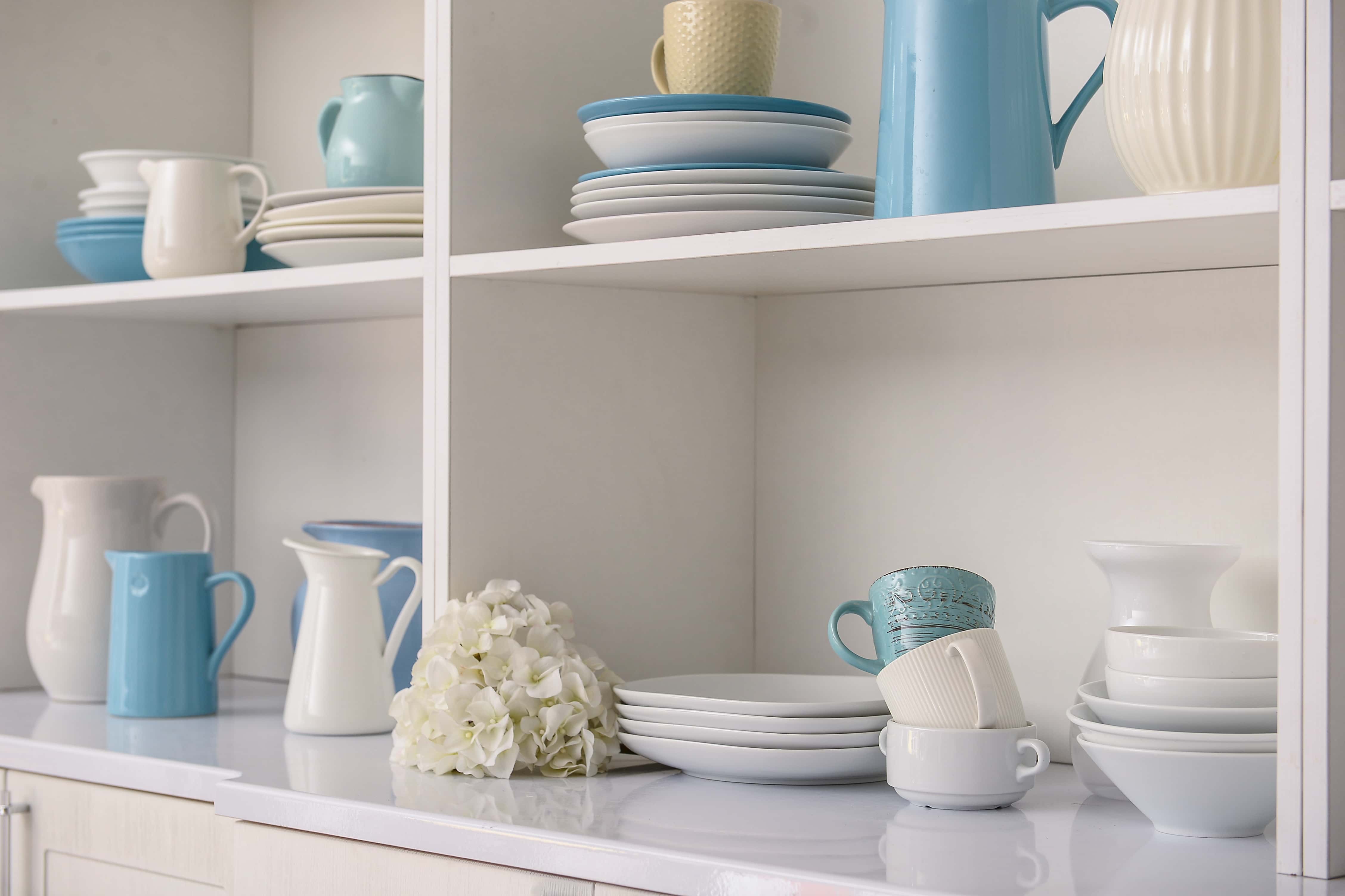 kitchen open shelves