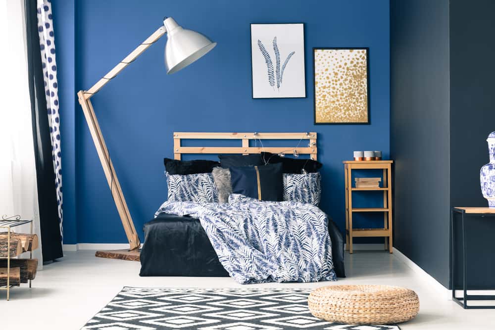 blue accent walls
