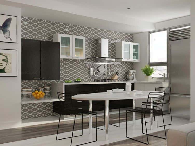 textured dual tone kitchen