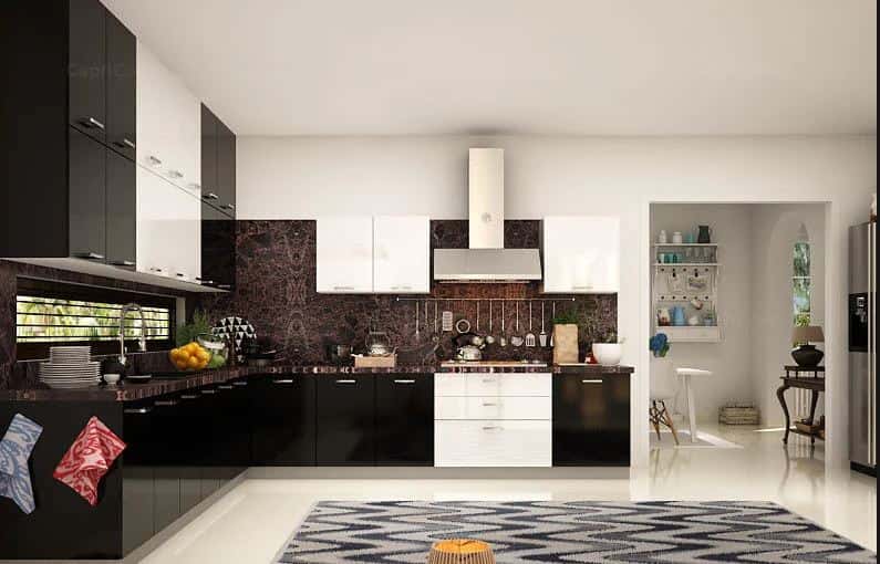 black kitchen
