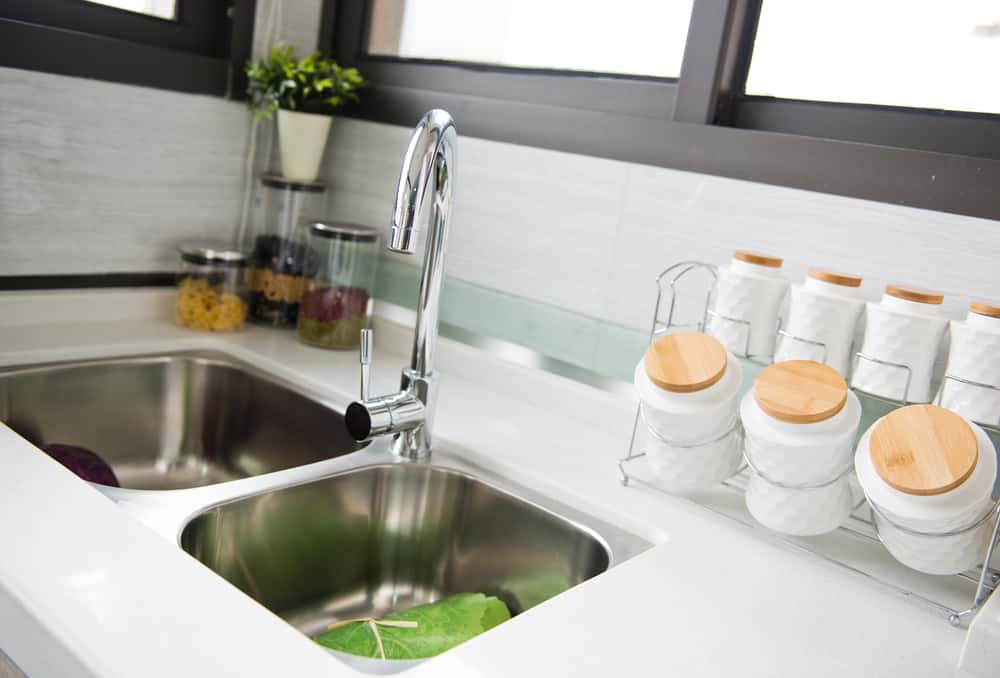 double bowl kitchen sink