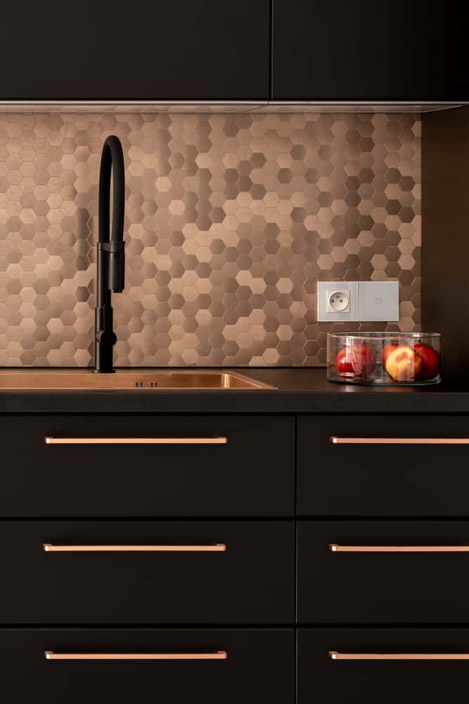 copper kitchen backsplash 