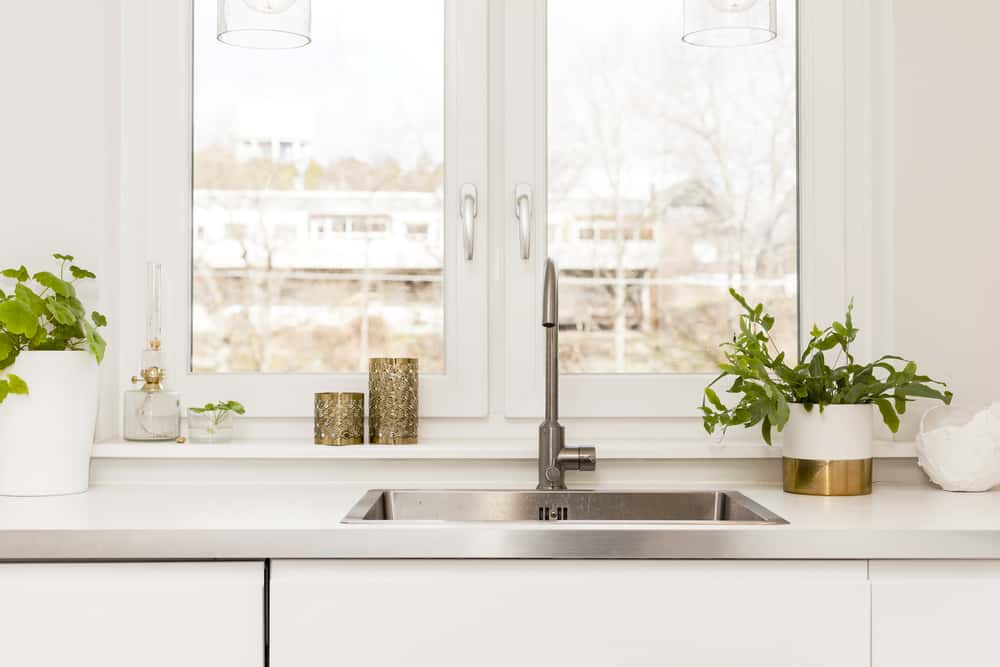 under kitchen sink plumbing points