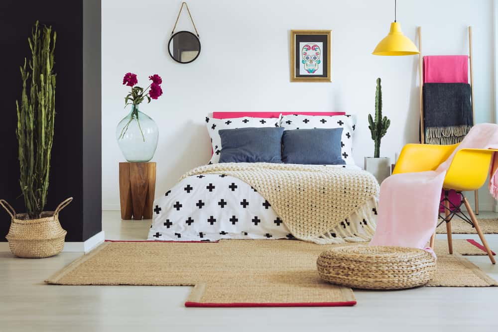 eclectic bedroom
