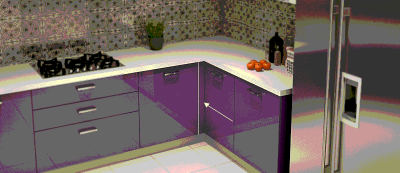 Kitchen cabinet filler strips