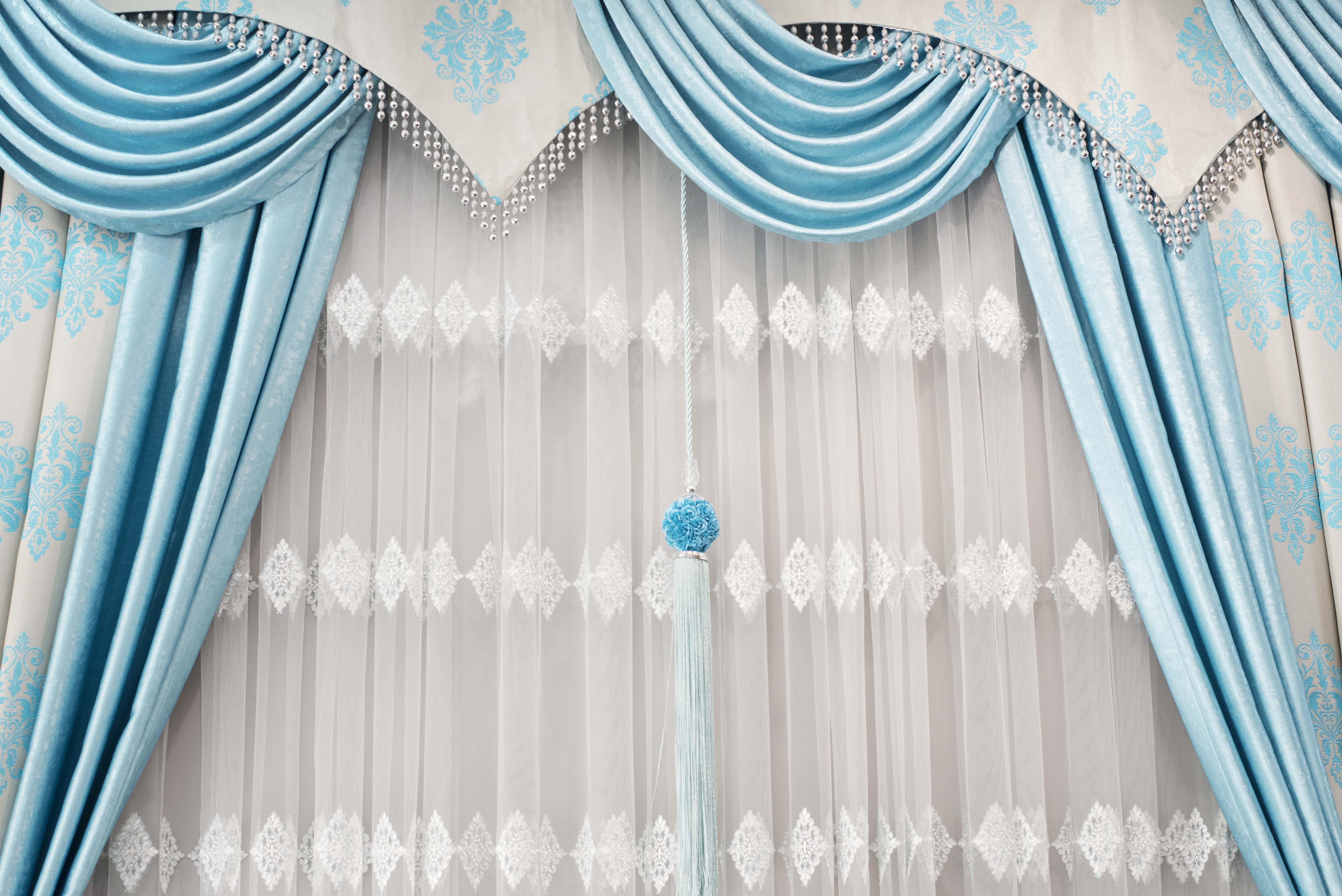 ikat print curtains