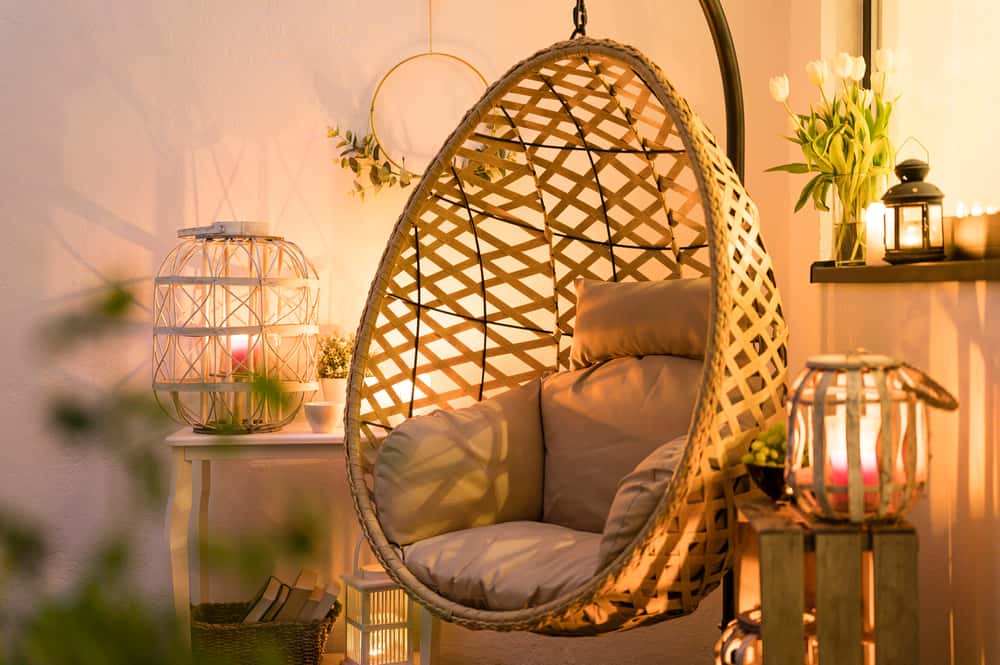 rustic interior for Balcony