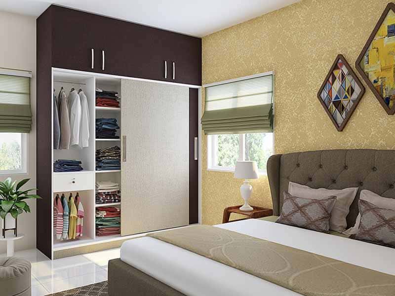 Wardrobe for budget interior design