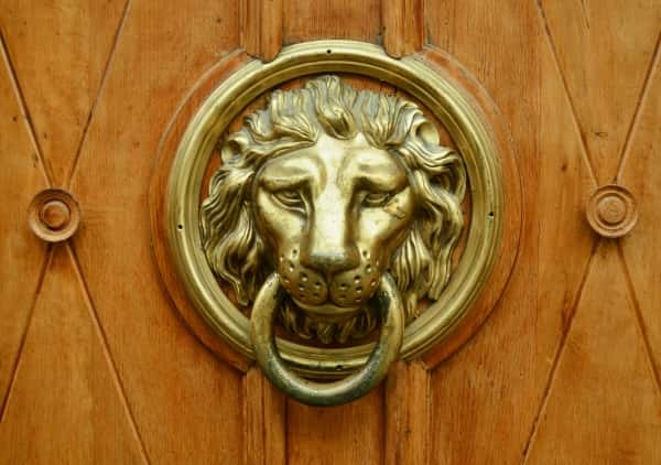 Ornate Mounted Brass Knocker