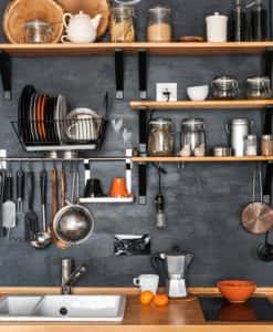 open shelves storage ideas for Indian homes
