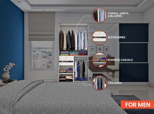 wardrobe design for an executive man