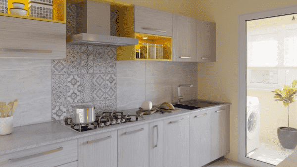 two colour kitchen