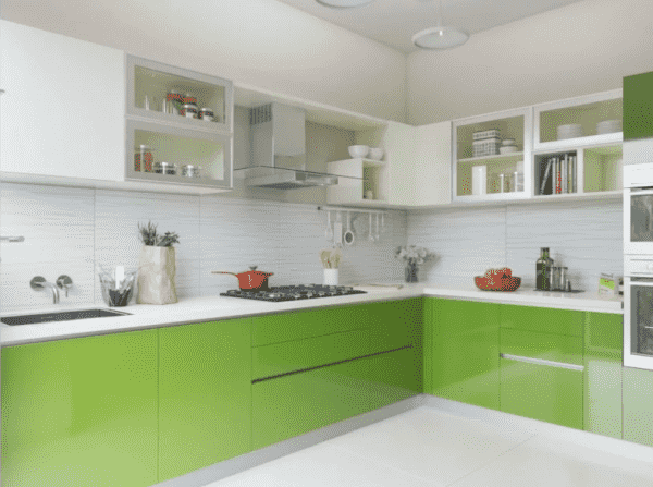 Two toned kitchen cabinets