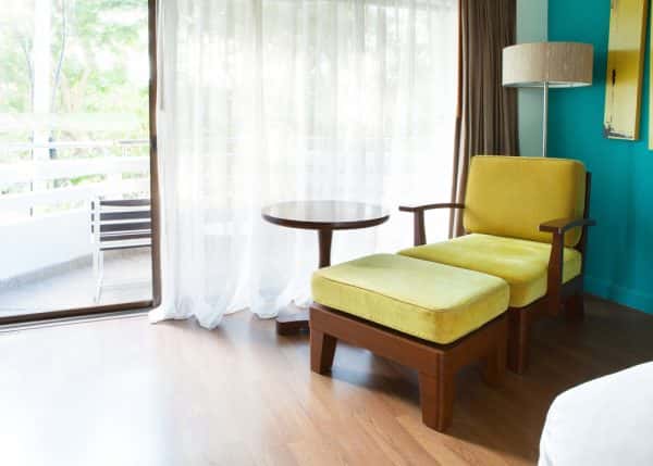 seating area inside bedroom