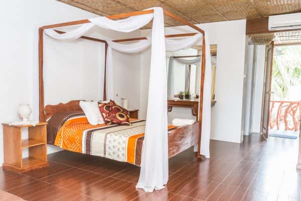 bedroom with a comfortable bed