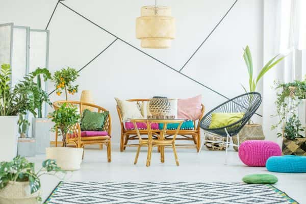 Cane Furniture for living room
