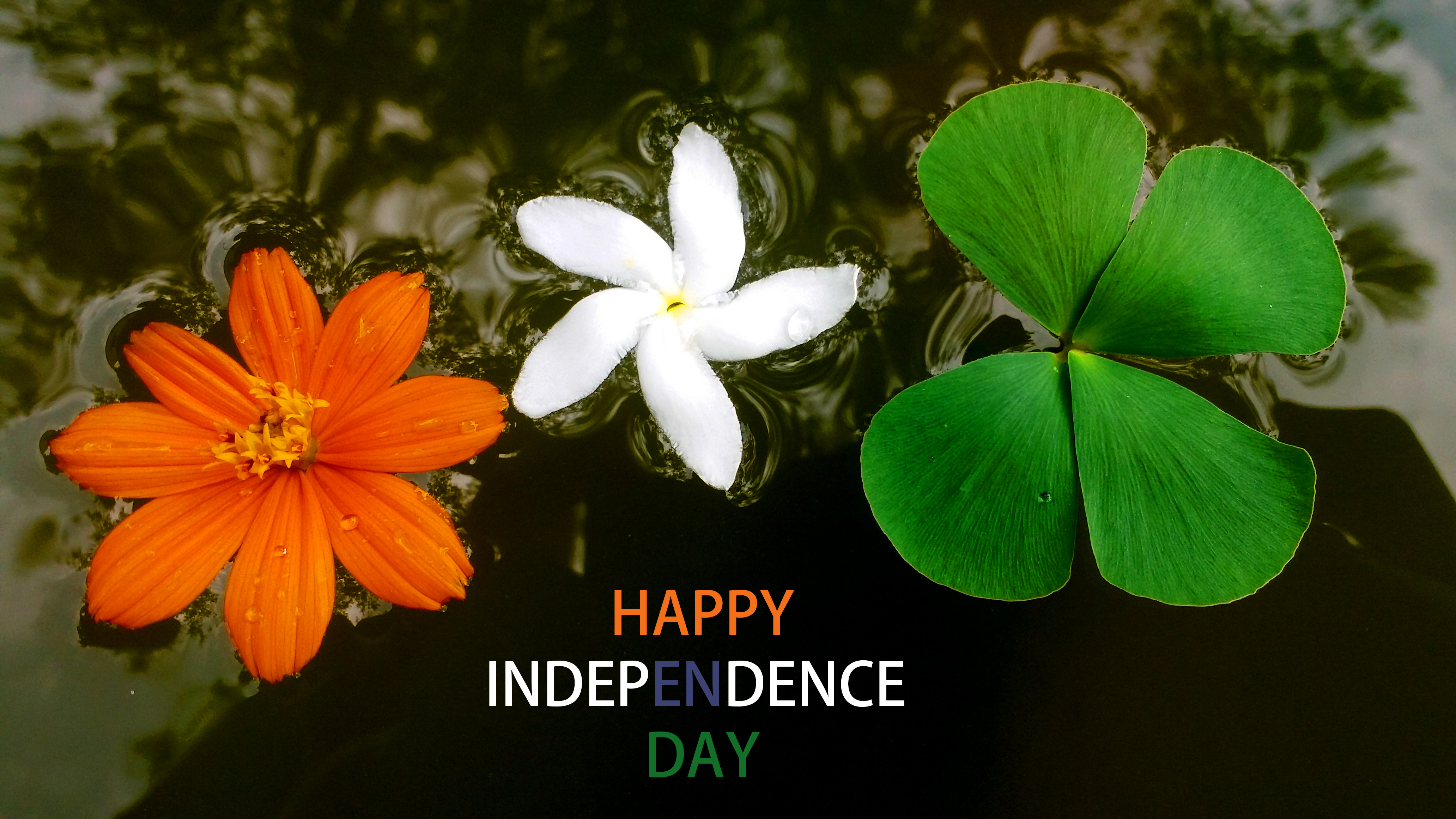 tri color flower decoration
