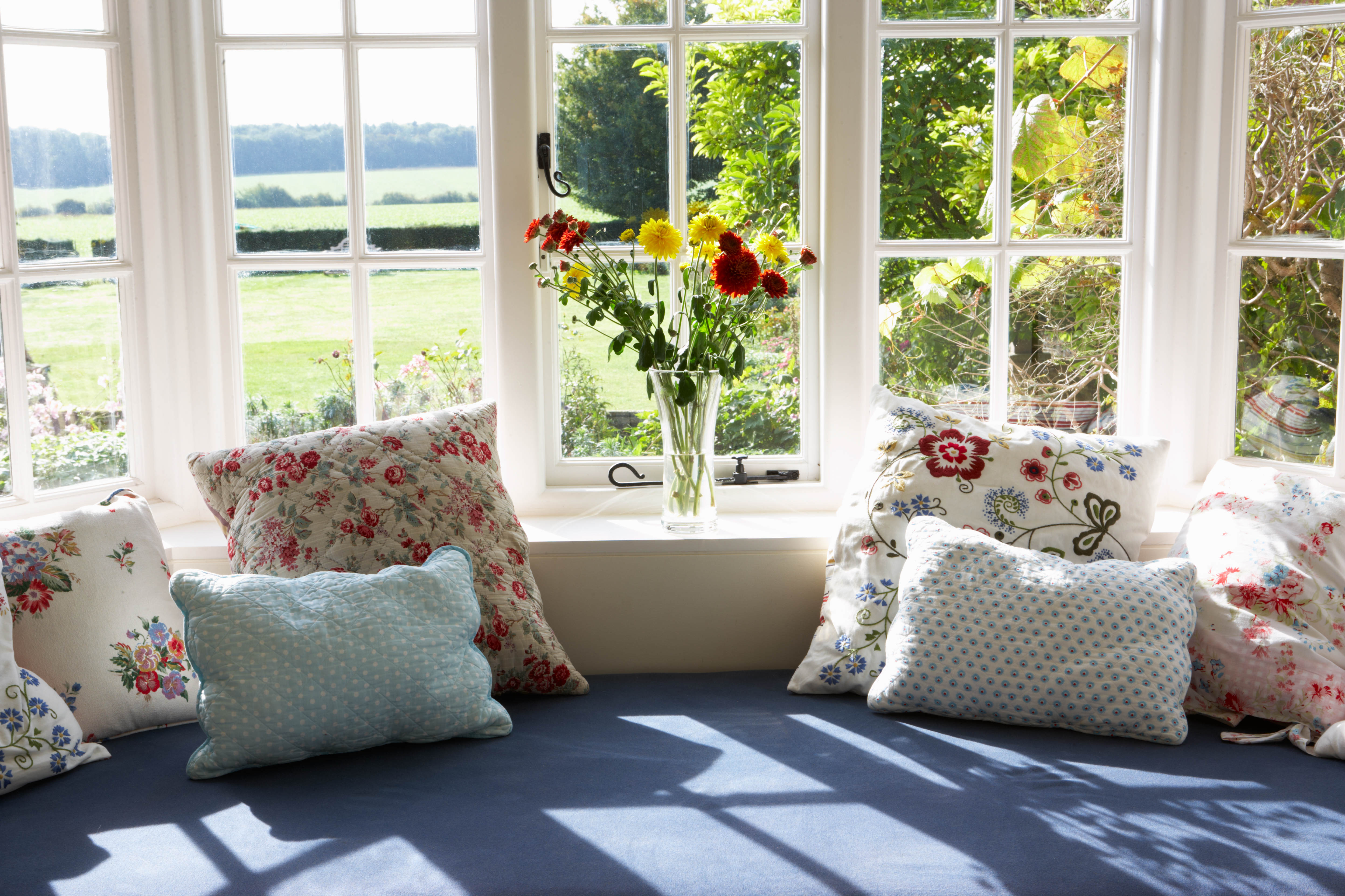 Family room window seat