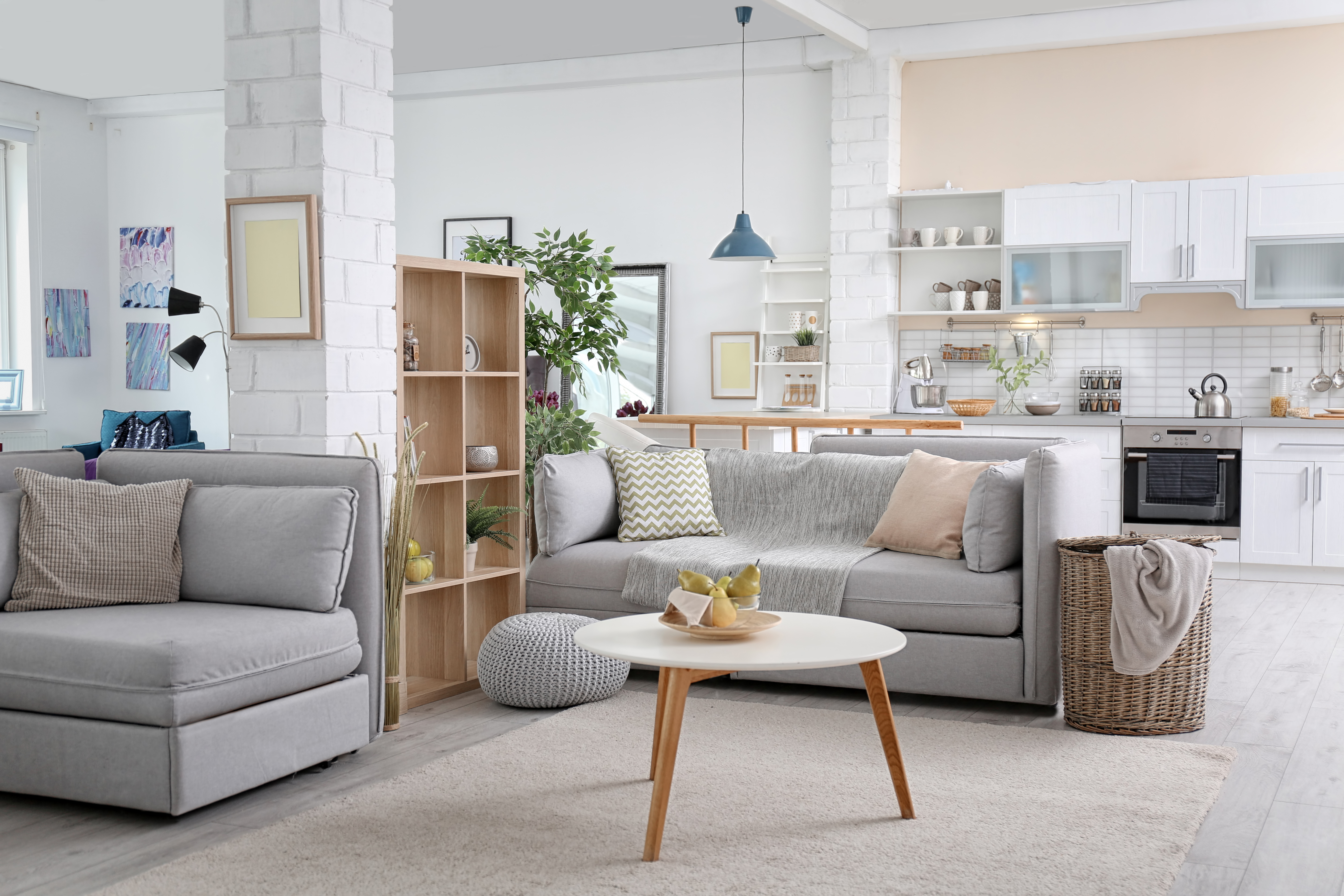 Grey sofa