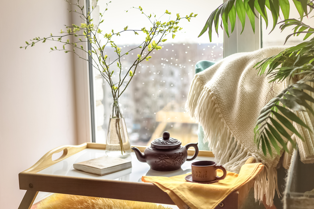 open the windows in the morning