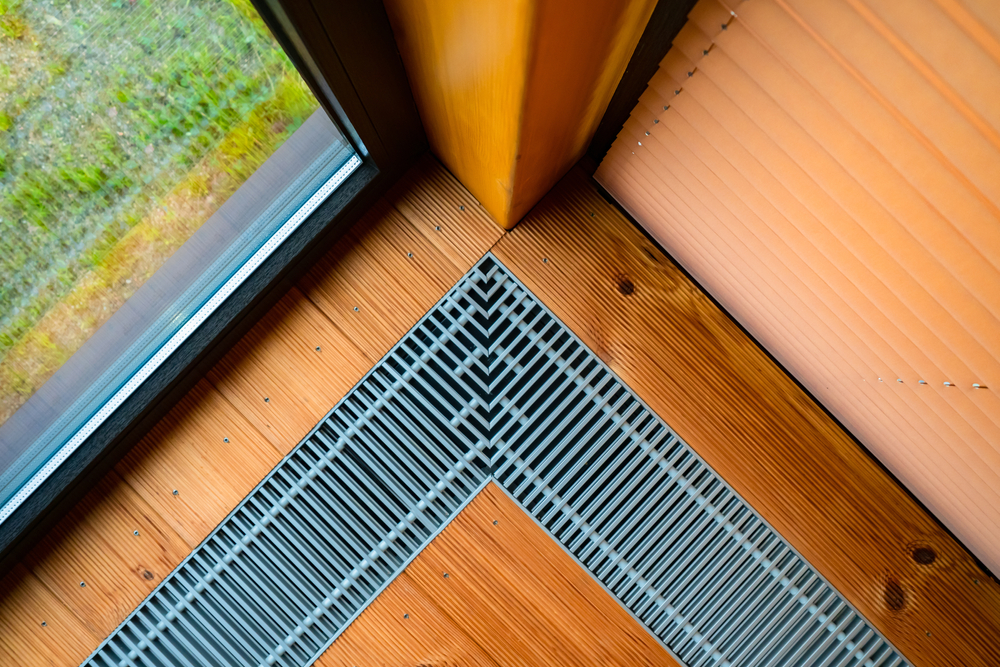 open vents high on the walls