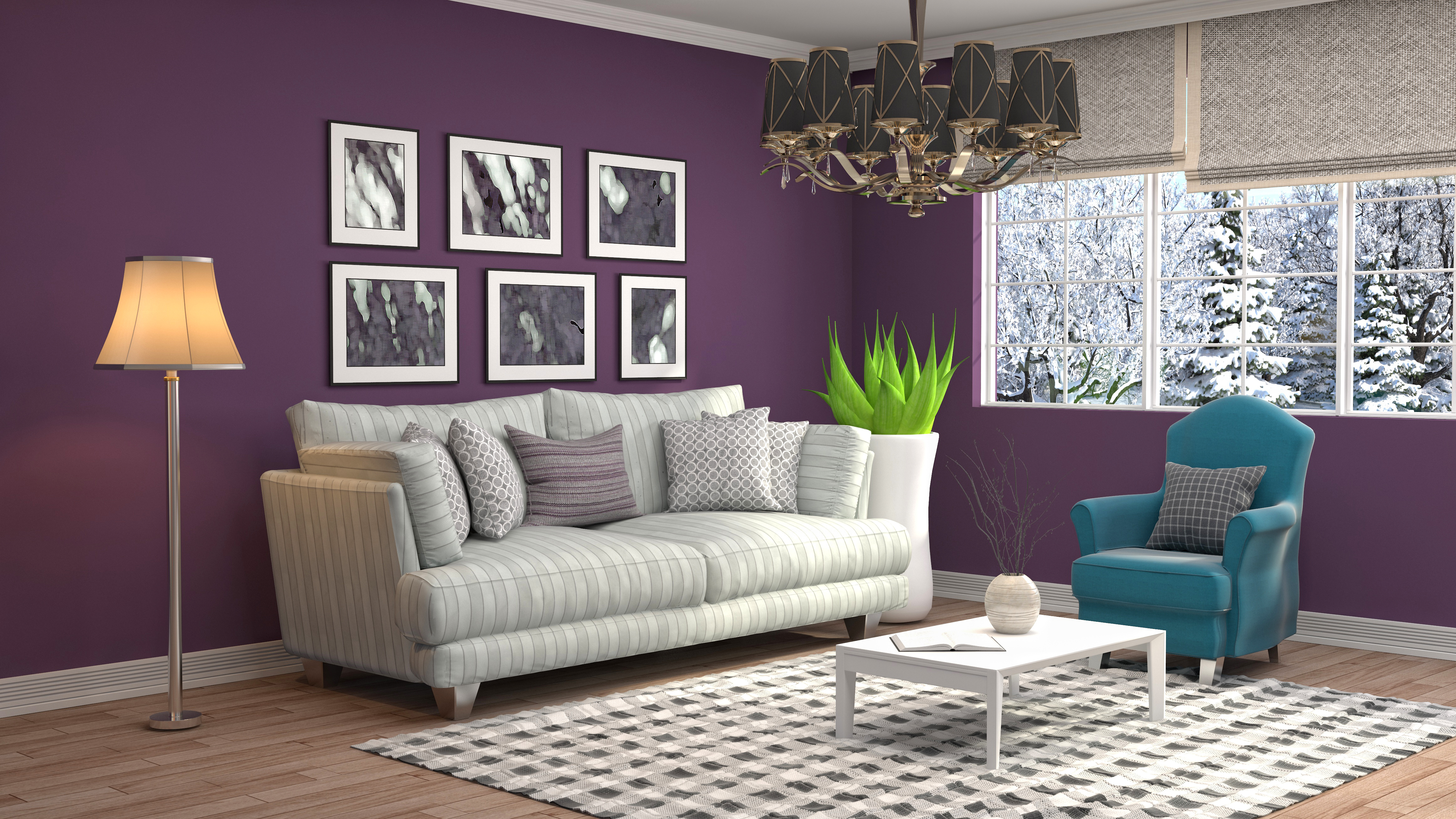 Pinstripe design sofa