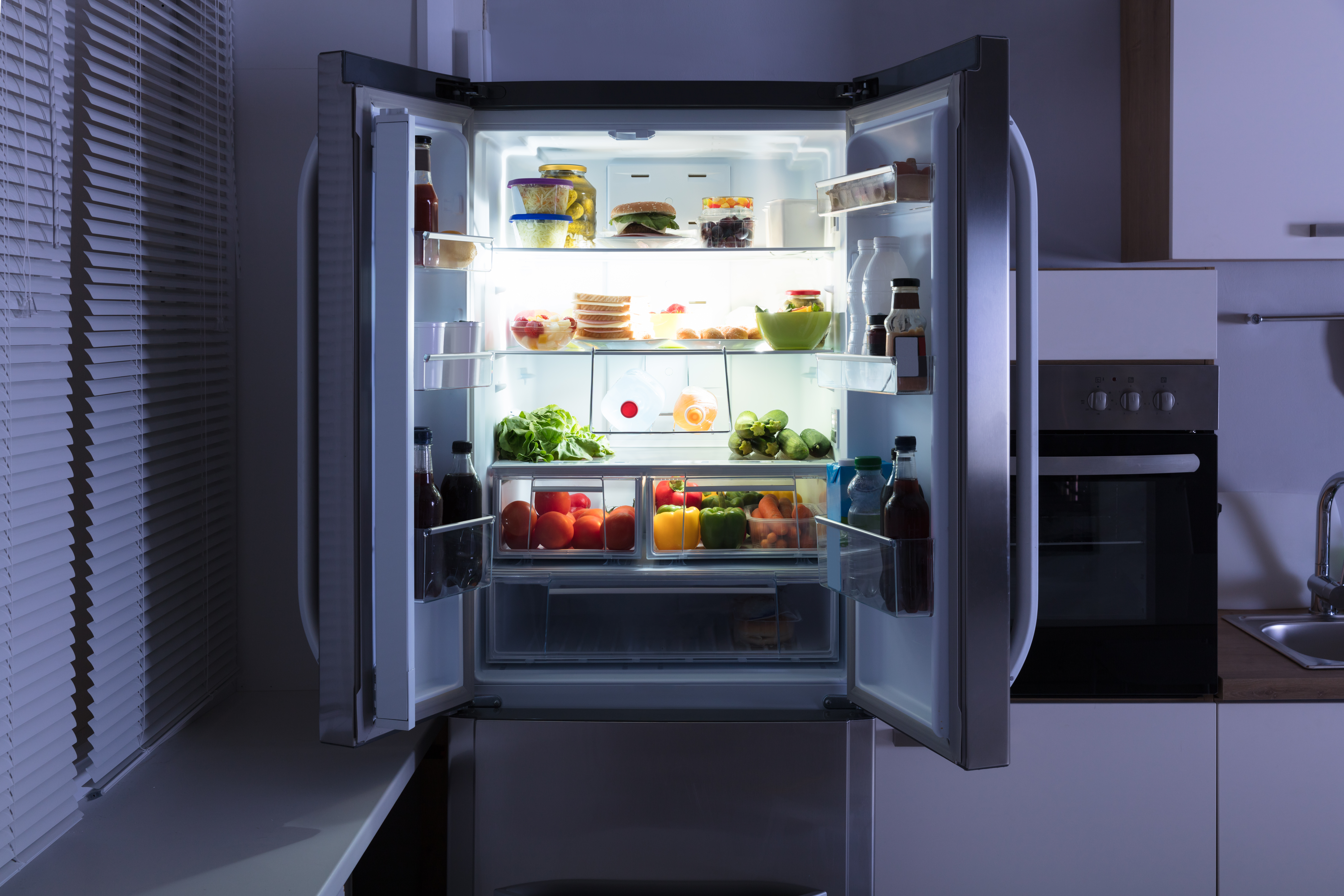 Smart fridge setup with right kitchen electrical points for safe connection