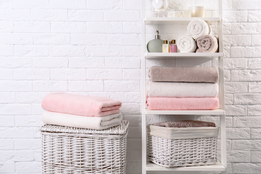 wicker baskets for bathroom