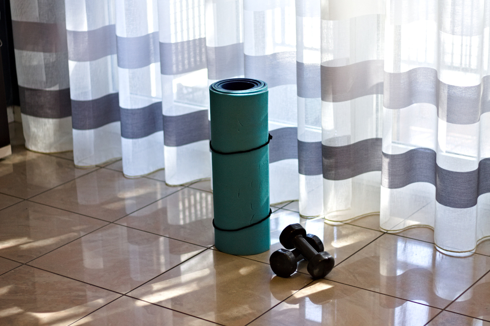 home workout area