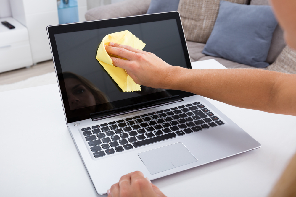 sanitizing laptops