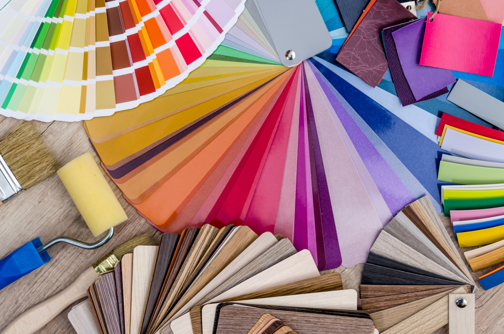 interior design shade cards