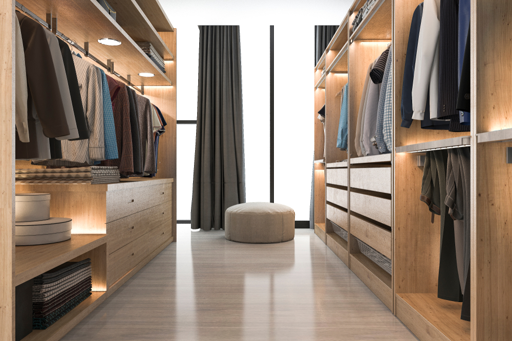 walk in wardrobe