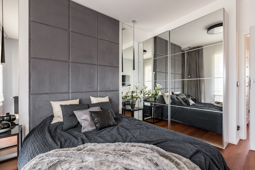 mirrored wardrobe for small spaces