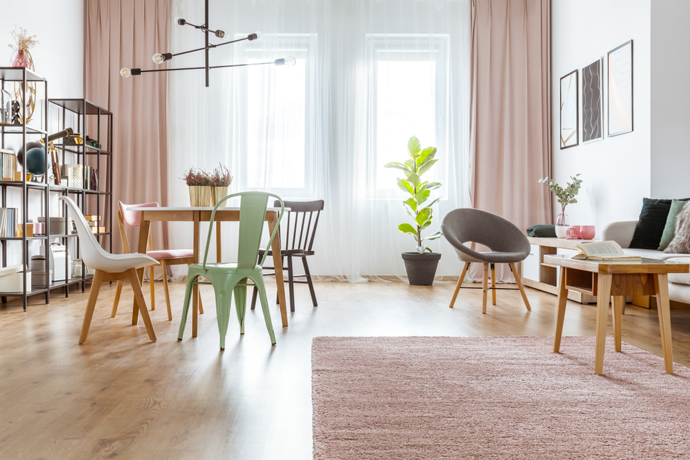 pink colour rugs