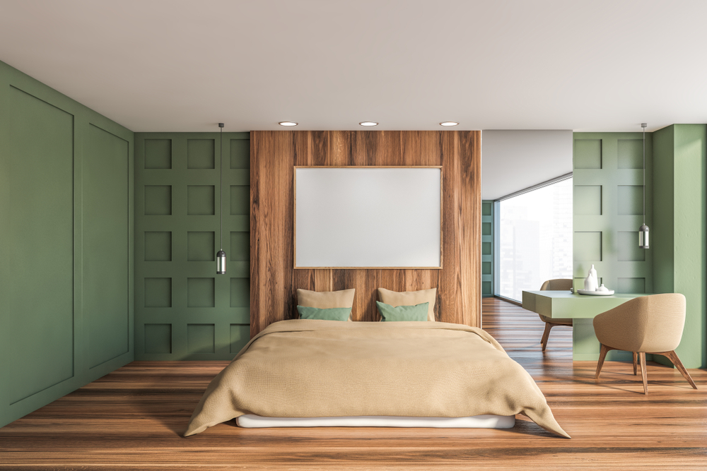 balanced bedroom layout
