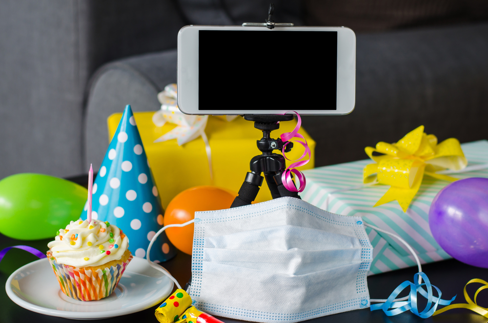 online birthday party celebration