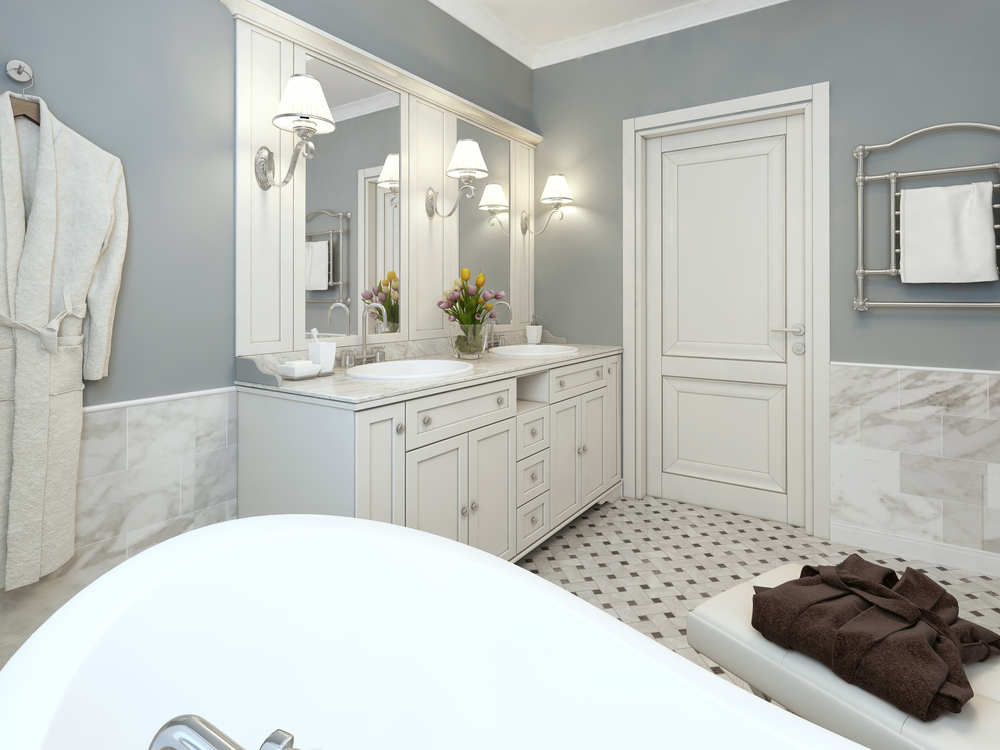 grey bathroom