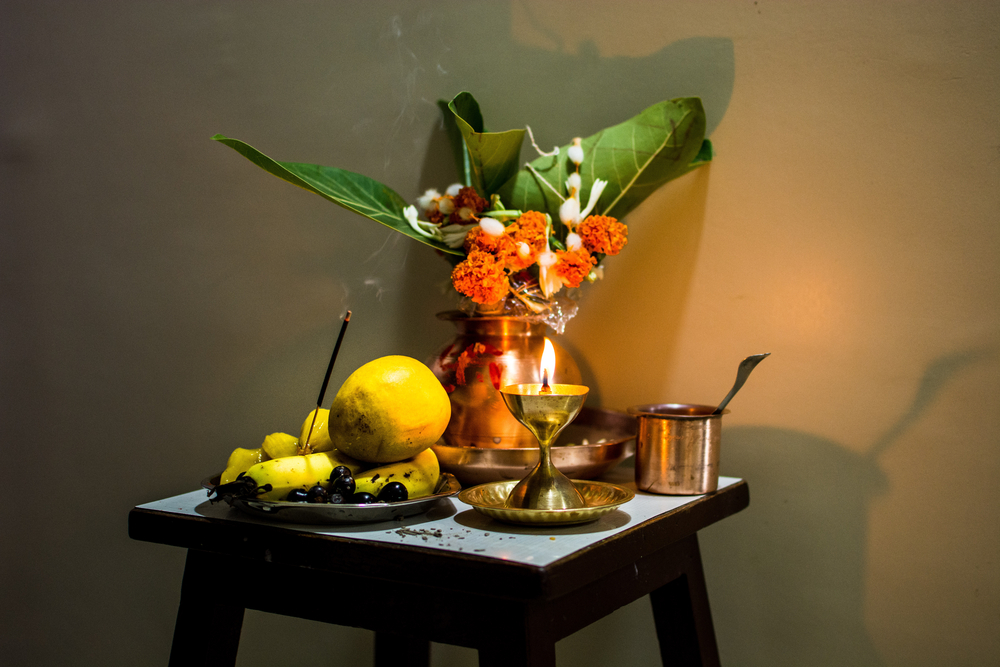 karwa chauth pooja decoration