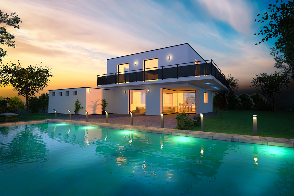 accent lights for exterior home