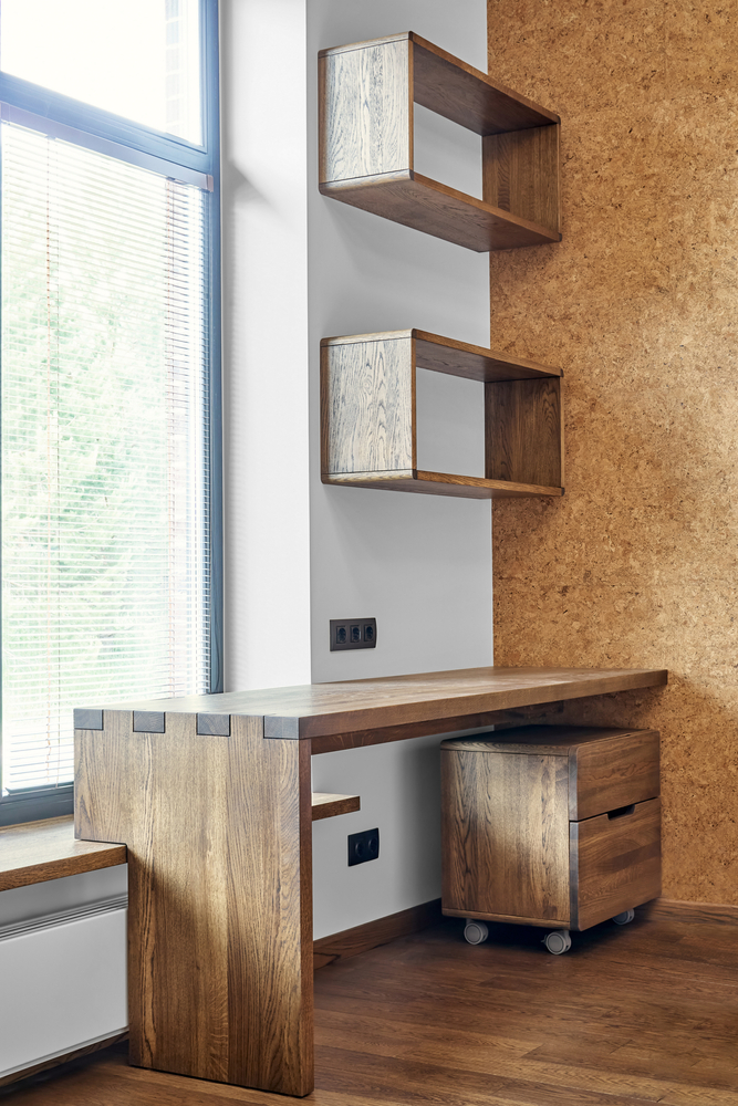 wall mounted storage desk for study