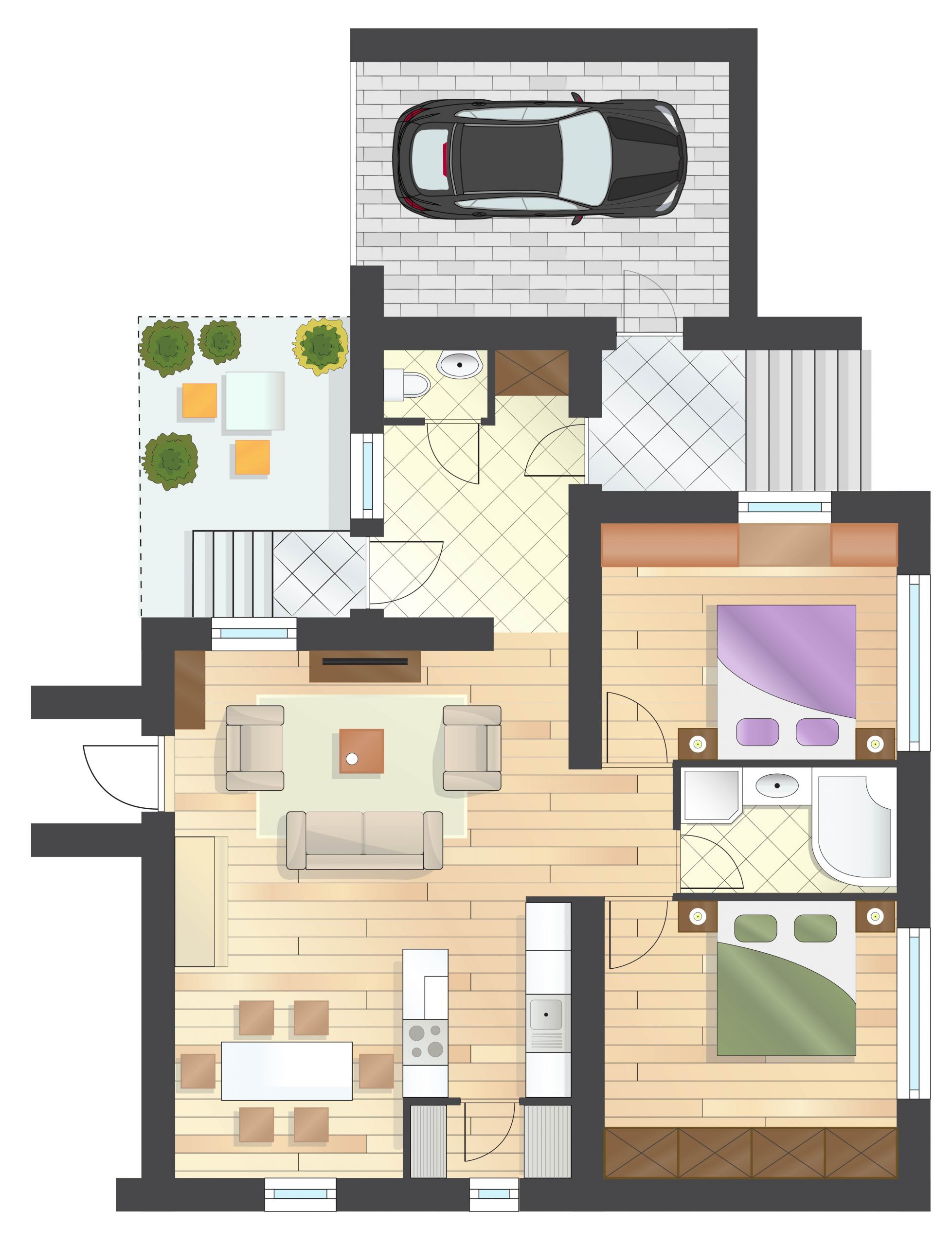 L-shaped Floor Plans