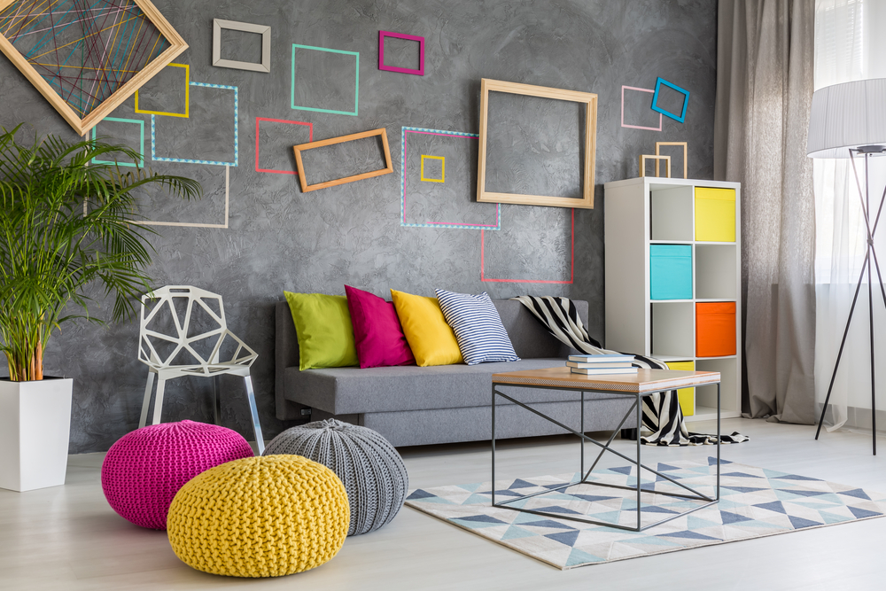 sofa accent wall