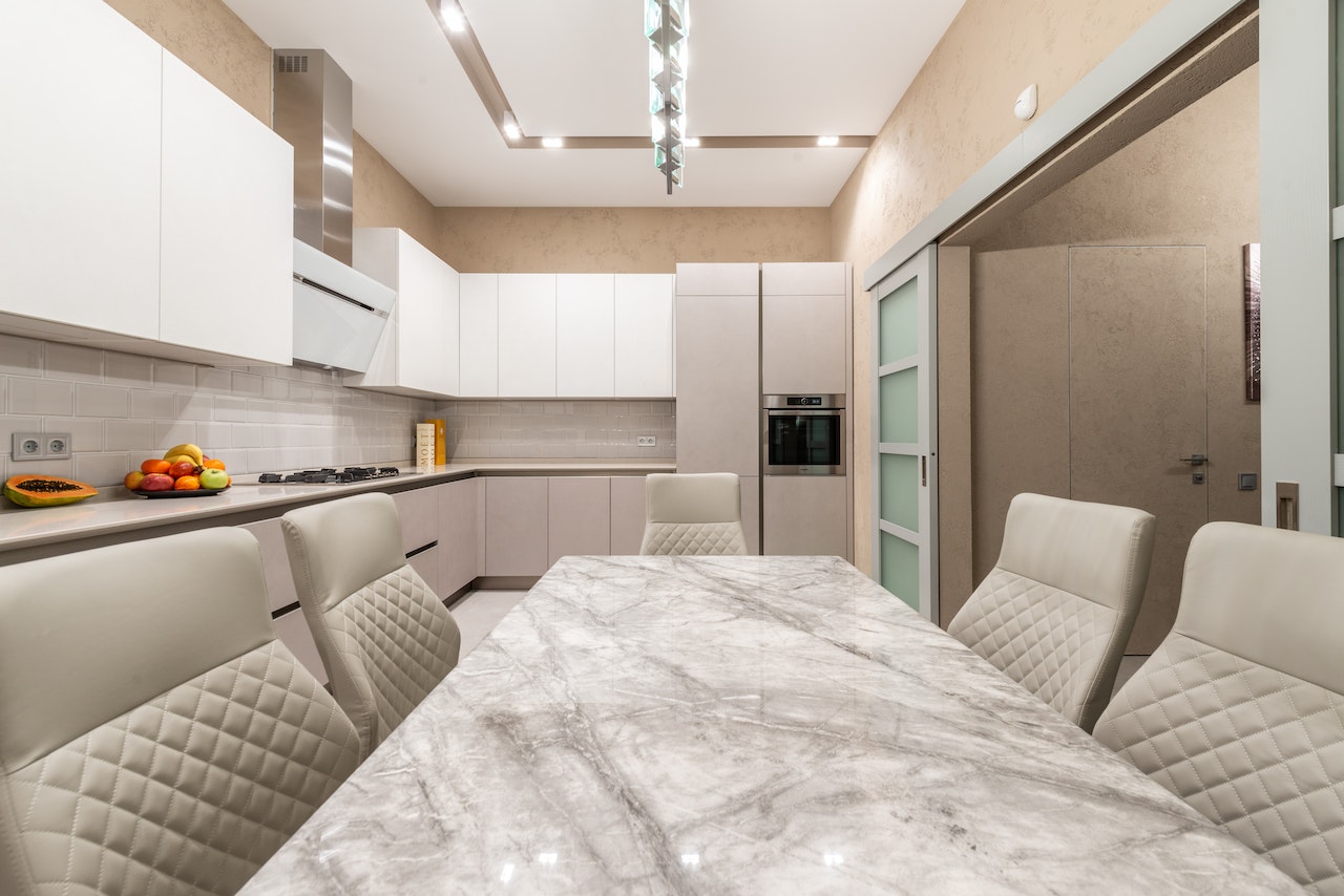 marble dining table design