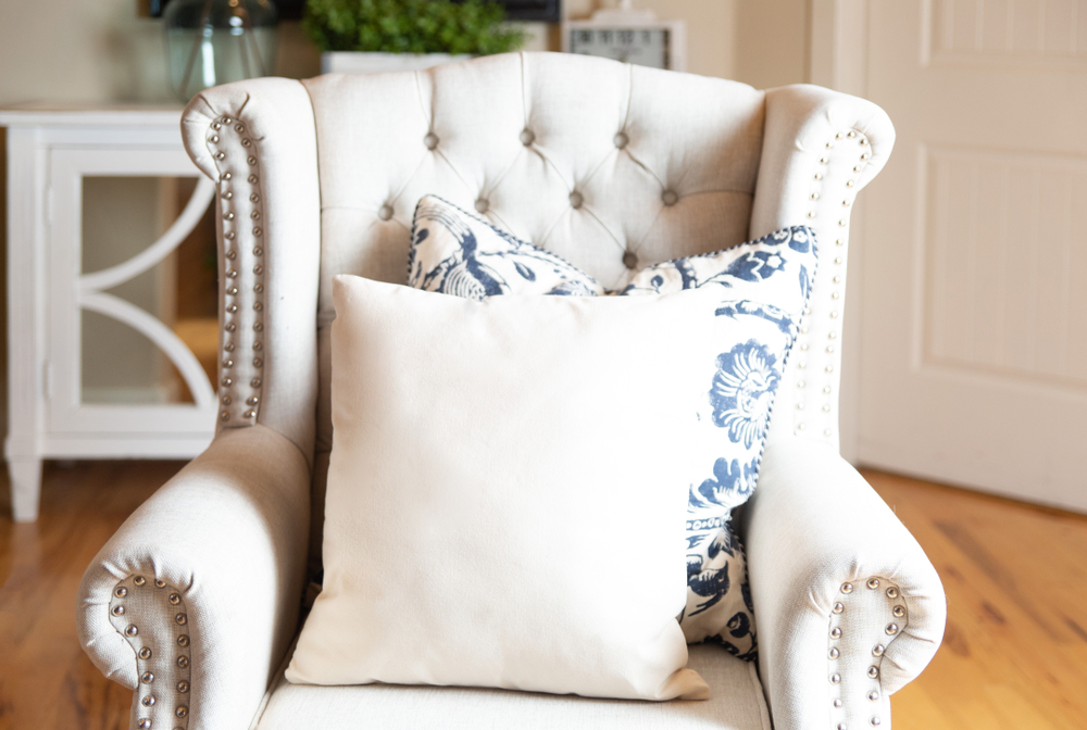 buttoned chair