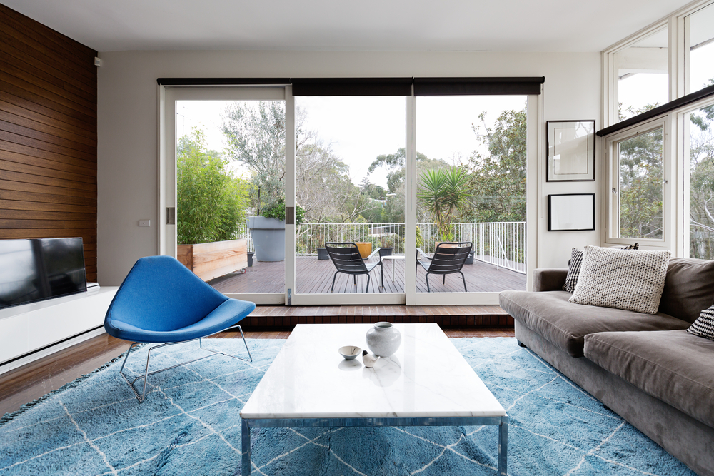 blue accent chairs