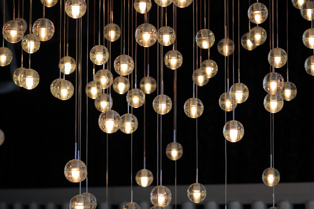 glass globes Chandeliers