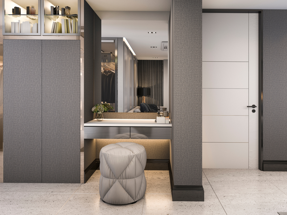 wardrobe with dressing table