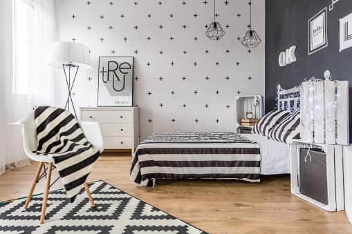 how to use stripes for interior designs