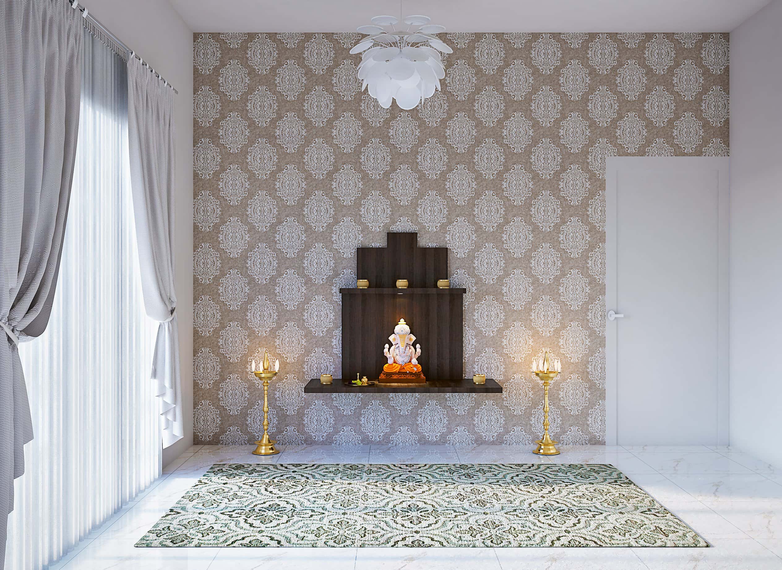 ideal pooja room structure